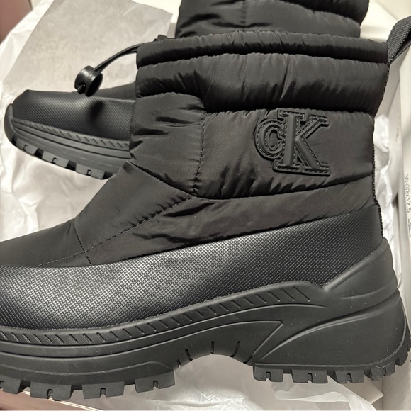 Calvin Klein Black Winter Boots - Picture 1 of 8